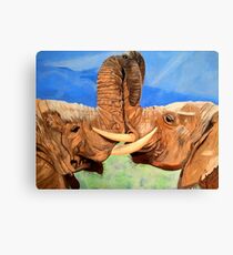 Elephants Canvas Print