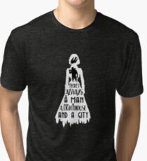 A Man, a Lighthouse and a City Tri-blend T-Shirt