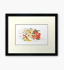 Melting la créativité Framed Print