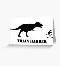 T-Rex Bike Training Greeting Card