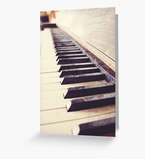 Vintage piano Greeting Card
