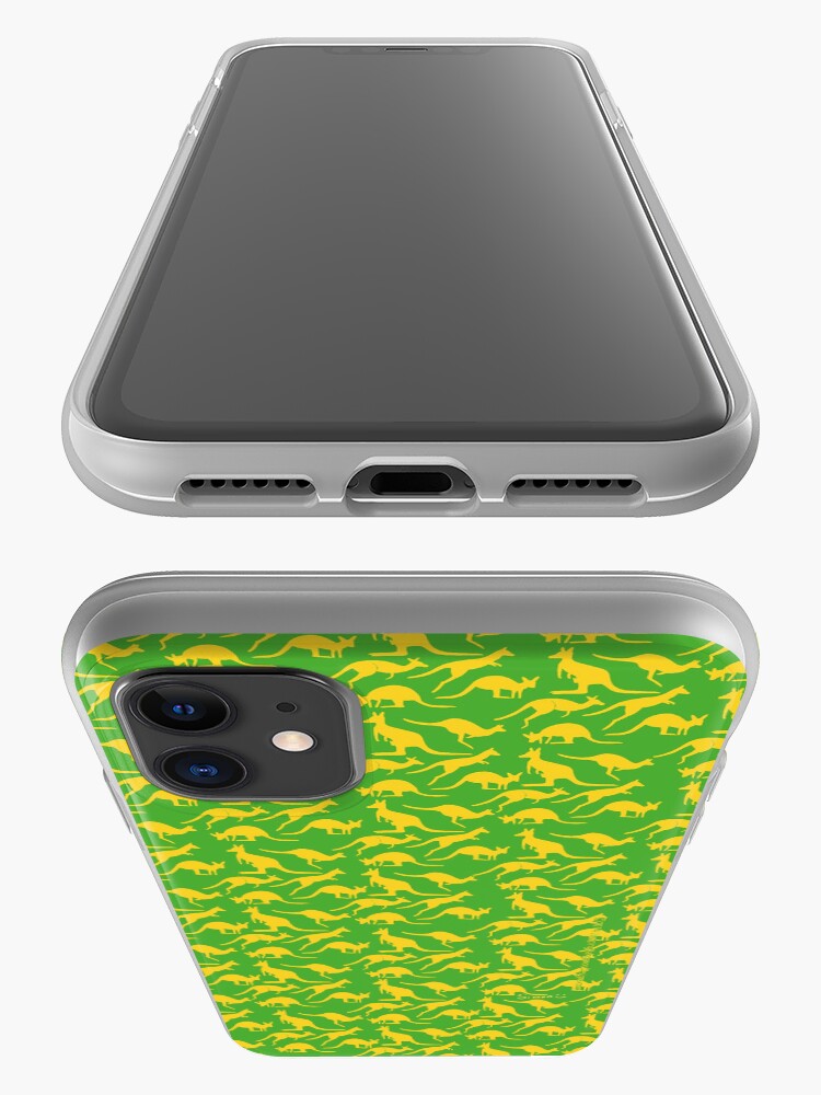 Alternate view of Australian colours Kangaroos - gold and green iPhone Case & Cover