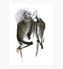 Morihei Ueshiba Sensei Aikido martial arts art japan japanese master sum-e portrait founder Fotodruck
