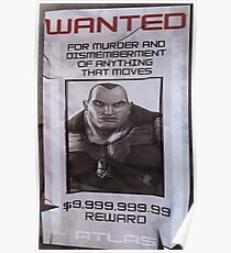 Brick Wanted Poster Poster