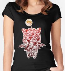 Final Fantasy Moogle-verse (red) Women's Fitted Scoop T-Shirt