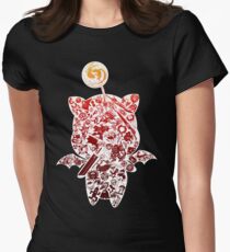 Final Fantasy Moogle-verse (red) Women's Fitted T-Shirt