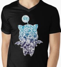 Moogle-verse (blue) Men's V-Neck T-Shirt