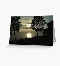 Lake Michigan Sunset Pt 2 Greeting Card