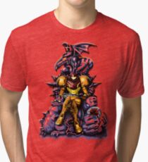 Metroid - The Huntress' Throne -Gaming Tri-blend T-Shirt