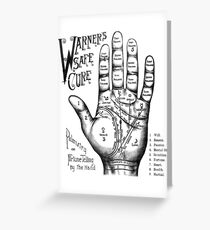Palmreading - Vintage palmistry - Fortunetelling - NewAge - Tarot - Psychic Greeting Card