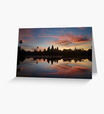 Sunrise at Angkor Wat Greeting Card