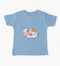 Light Brown Cow Baby Tee