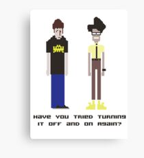 Have you tried turning it off and on again? Canvas Print