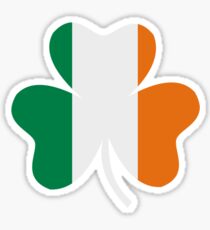 Ireland flag shamrock Sticker
