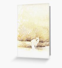 Arctic Fox in the Snow Greeting Card