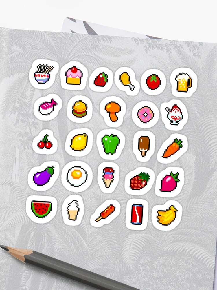 Food Pixel Art Sticker By Galegshop