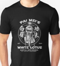 weißer Lotus Slim Fit T-Shirt