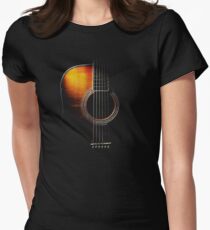 Colour Acoustic Guitar Hi-Lite Women's Fitted T-Shirt