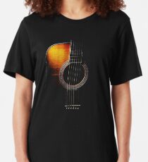Colour Acoustic Guitar Hi-Lite Slim Fit T-Shirt
