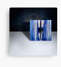 Blue Square Split Canvas Print