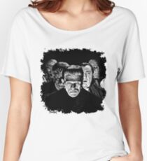 Classic Monsters Black & White POP! Women's Relaxed Fit T-Shirt