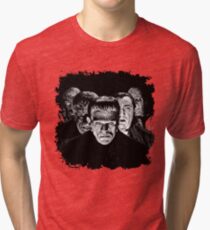 Classic Monsters Black & White POP! Tri-blend T-Shirt