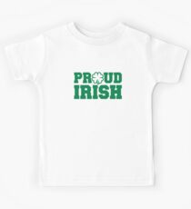 Proud irish shamrock Kids Tee