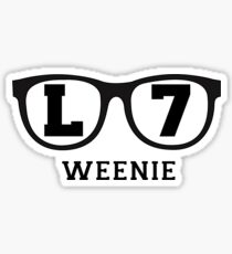 L 7 Weenie Sticker