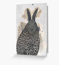 Hare - owl Greeting Card