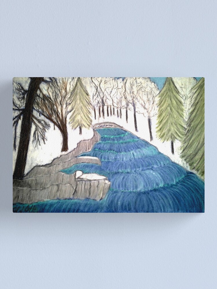 Alternate view of WITCHATA STATE FALLS Canvas Print