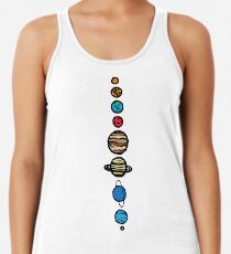 Planeten Farbe Racerback Tank Top