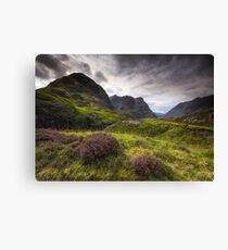 Scotland - Glencoe Heather Canvas Print