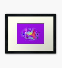 Small World Purple Framed Print
