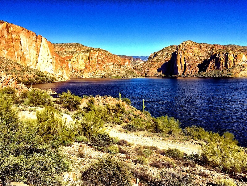 "Canyon Lake, Tonto National Forest, Arizona. USA" by fauselr Redbubble