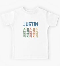 Justin Cute Colorful Kids Tee