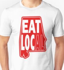 eat local red print Unisex T-Shirt