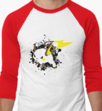 Raichu Splatter Men's Baseball ¾ T-Shirt