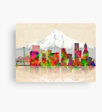 PORTLAND OREGON SKYLINE Canvas Print
