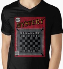 Camiseta para hombre de cuello en v Da Misterio de Chessboxin '