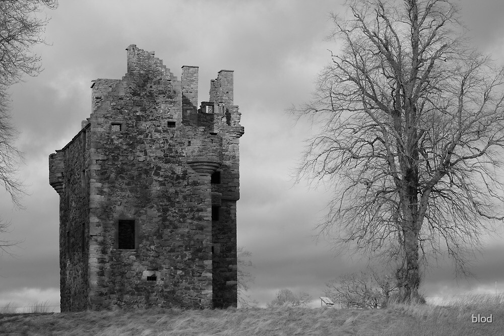 "Historic Tower Gordon Berwickshire" by blod Redbubble