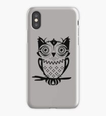 An owl sitting on a branch iPhone Case/Skin