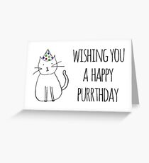 Wishing You A Happy Purrthday Grußkarte
