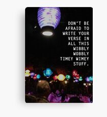 Wibbly Wobbly Lanterns Canvas Print