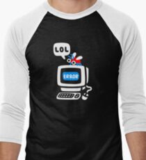 Computer Bug Men's Baseball ¾ T-Shirt