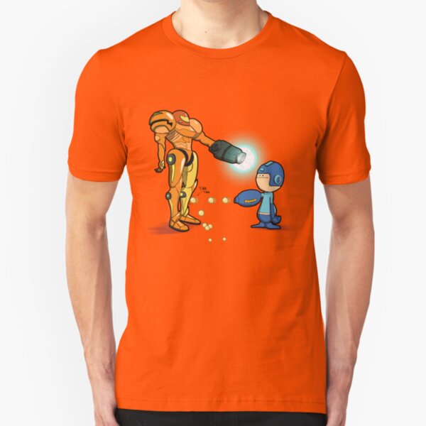Samus Vs Mega Slim Fit T-Shirt