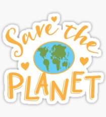 SAVE THE PLANET (hippy edition) Sticker