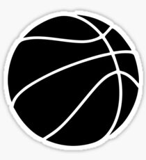 Black basketball Sticker