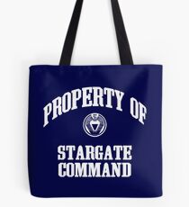 Property of Stargate Command Athletic Wear White ink Tote Bag