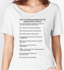 The Ten Commandments of Marching Band Women's Relaxed Fit T-Shirt