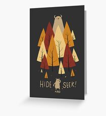 hide and seek Greeting Card